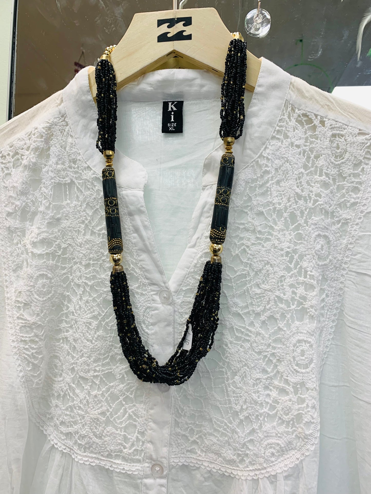 BOHEMIAN STYLE HANDCRAFTED BEADS NECKLACE # 2299