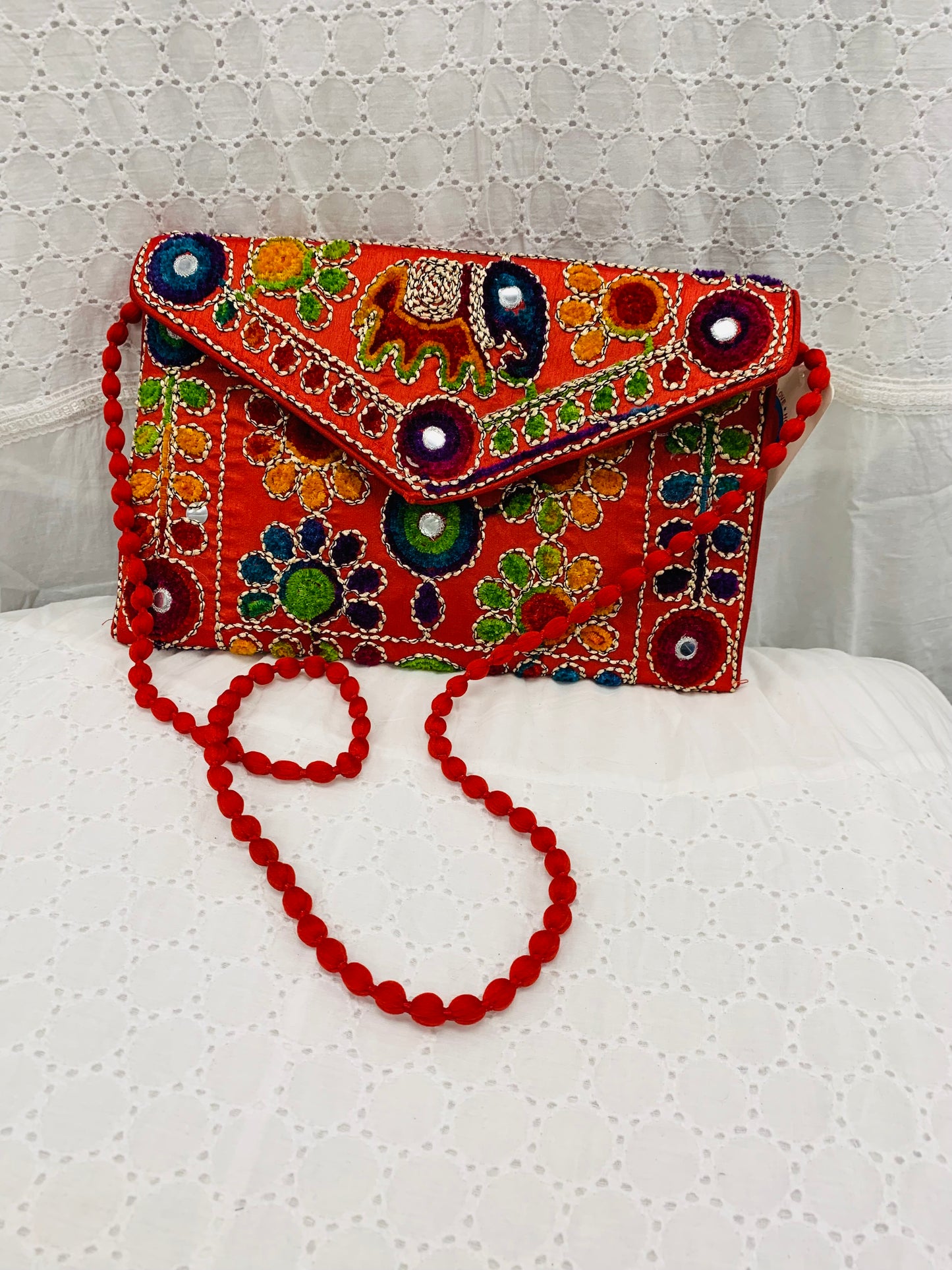 Bohemian style handcrafted Suzani Clutch #1967