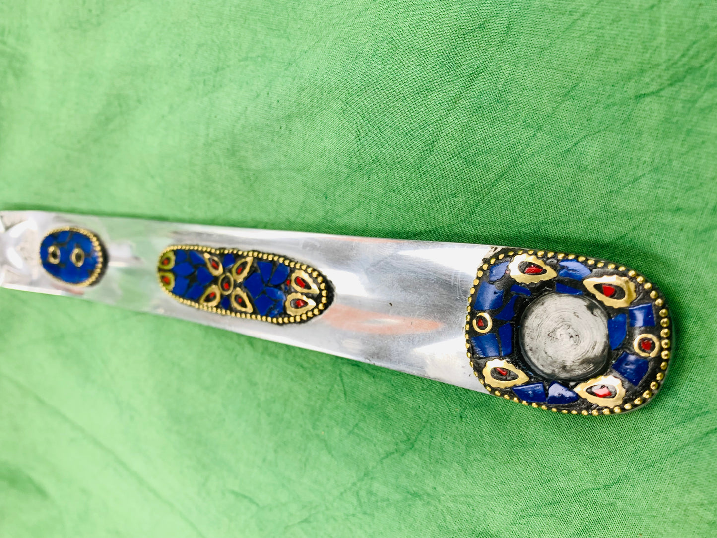 Bohemian style handcrafted metal Ash Catcher # 3233