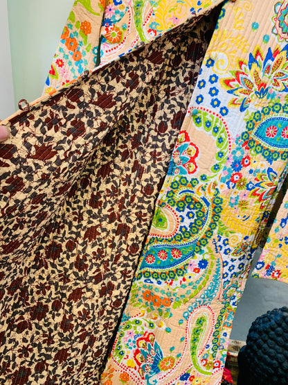 Bohemian stylehandcrafted Reversible Quilting Jackets #988