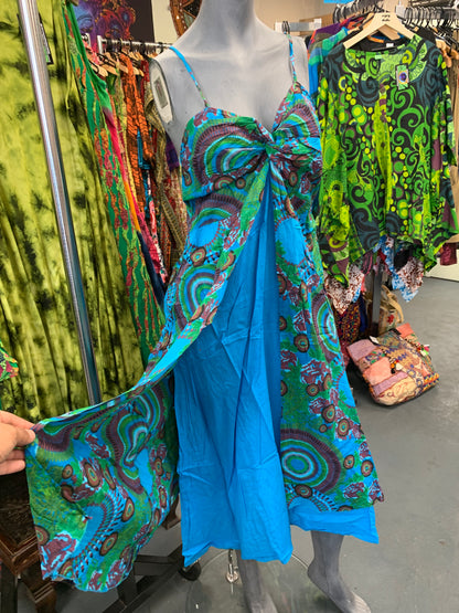 HANDCRAFTED COTTON TRANCE DRESS #57533