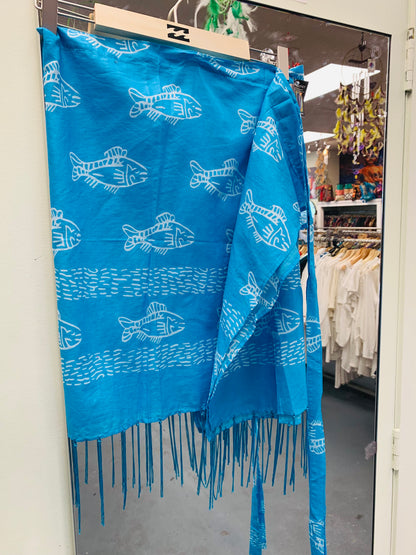 HANDCRAFTED FISH WRAP AROUND SKIRTS # 7767
