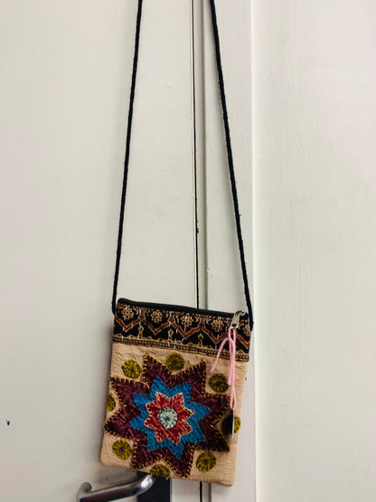 BOHEMIAN STYLE HANDCRAFTED PATCHWORK CROSS BODY BAG #1971