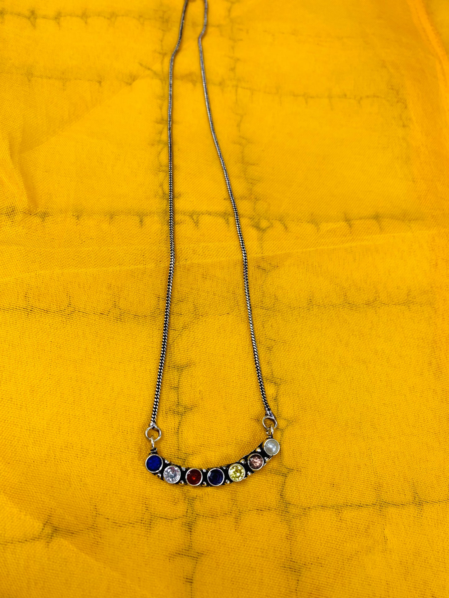 BOHO HANDCRAFTED 7 STONES NECKLACE #1120462