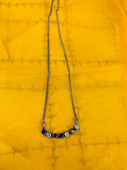 BOHO HANDCRAFTED 7 STONES NECKLACE #1120462